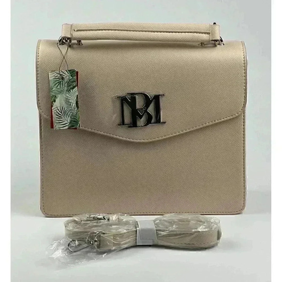 Badgley Mischka Womens Vegan Leather Flap Crossbody with Handle Bag NWT $149 - Picture 2 of 4